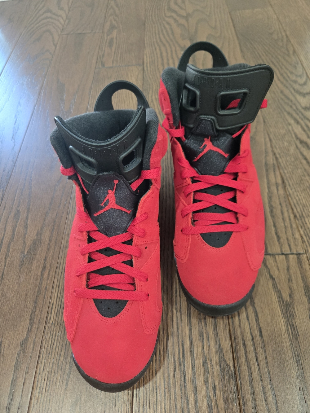Air Jordan 6 High-Top Basketball Shoes Red/Black Men's Size 10